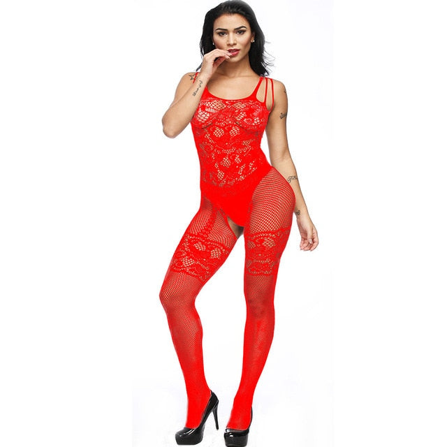 Rushed New Effect Womens Sexy open crotch Transparent Leggings Bodystocking Charming Hose Bodysuit Leggings Meia Lingerie