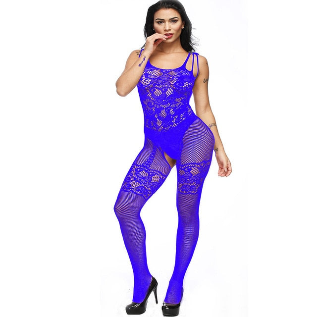 Rushed New Effect Womens Sexy open crotch Transparent Leggings Bodystocking Charming Hose Bodysuit Leggings Meia Lingerie