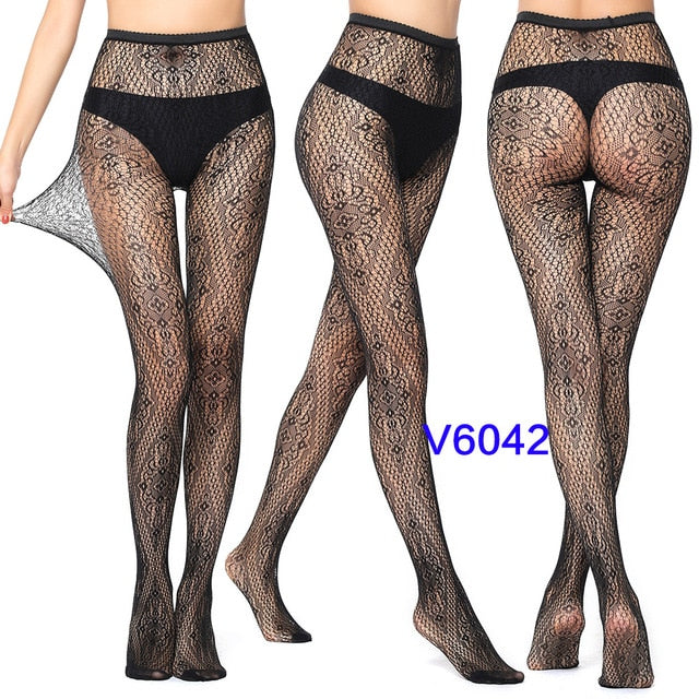 New Arrival Thin Women Pantyhose Sexy Solid Fishnet Tights Clothes For Women Stockings Black Tights Lace Sexy Lingerie