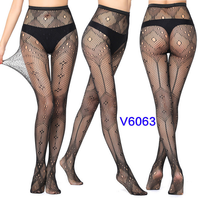 New Arrival Thin Women Pantyhose Sexy Solid Fishnet Tights Clothes For Women Stockings Black Tights Lace Sexy Lingerie