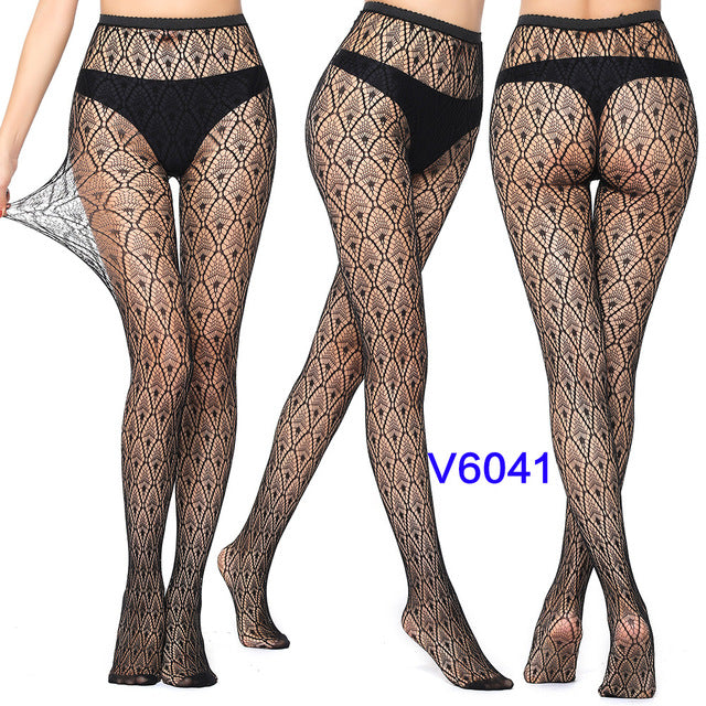 New Arrival Thin Women Pantyhose Sexy Solid Fishnet Tights Clothes For Women Stockings Black Tights Lace Sexy Lingerie