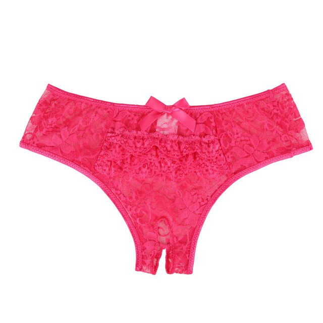 Comeondear 5XL Lace Panties Open Crotch Transparent String Sexy Lingerie Plus Size Women Erotic Underwear 3XL 4XL Black PB5178