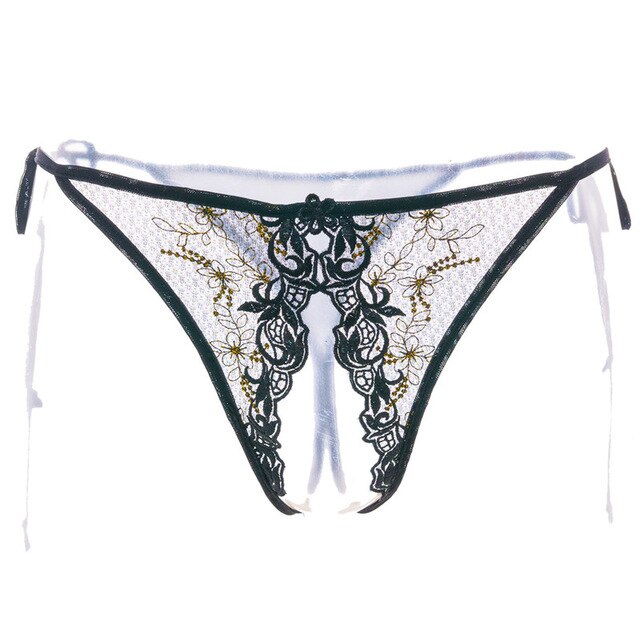 Women Sexy Lingerie Hot Erotic Sexy Panties Open Crotch Porn Lace Underwear Crotchless Underpants Sex Wear Cheeky Strappy Briefs