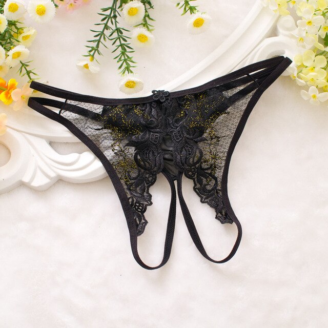 Women Sexy Lingerie Hot Erotic Sexy Panties Open Crotch Porn Lace Underwear Crotchless Underpants Sex Wear Cheeky Strappy Briefs