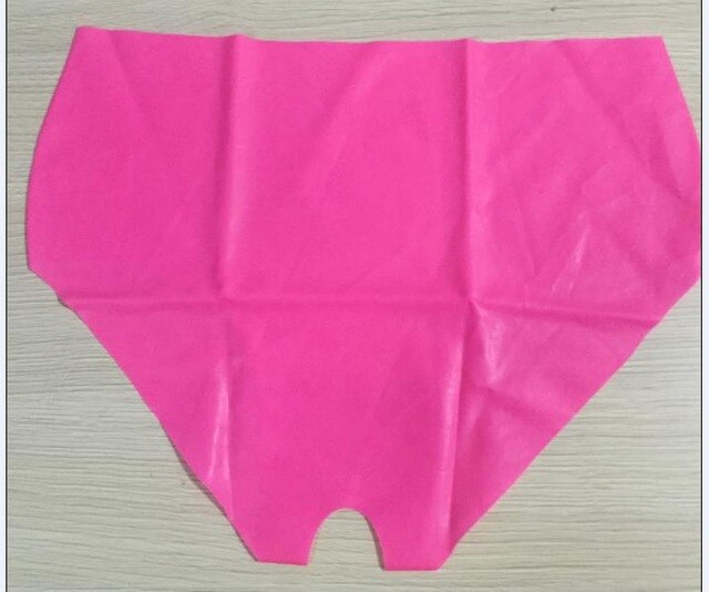 Mould seamless sexy woman fetish latex underwear crotch hole latex rubber panties