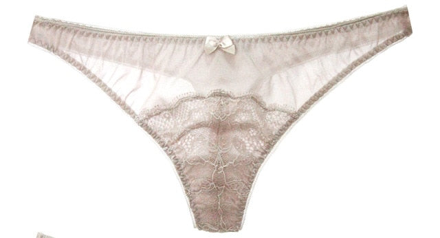 Women Lace Thongs 100%Natural Silk Sexy G strings Hipster erotic panties TANGA calcinha briefs sexy underwear SILK PANTIES Pink