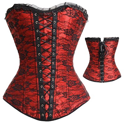 Miss Moly Women Gothic Steampunk Corset Dress Overbust Bustier Top Waist Cincher Shaper Corsets and bustiers Lingerie corselet