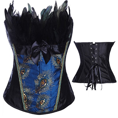 Miss Moly Women Gothic Steampunk Corset Dress Overbust Bustier Top Waist Cincher Shaper Corsets and bustiers Lingerie corselet
