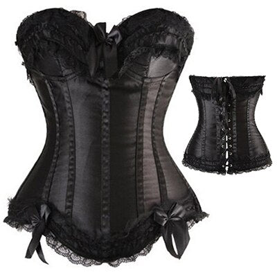 Miss Moly Women Gothic Steampunk Corset Dress Overbust Bustier Top Waist Cincher Shaper Corsets and bustiers Lingerie corselet