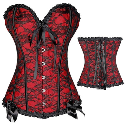 Miss Moly Women Gothic Steampunk Corset Dress Overbust Bustier Top Waist Cincher Shaper Corsets and bustiers Lingerie corselet